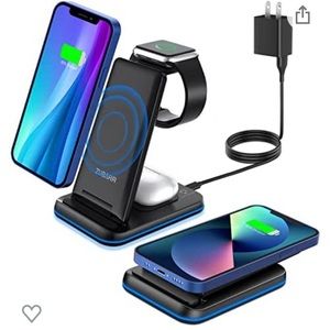Zubarr three in one foldable wireless charger. NWOT